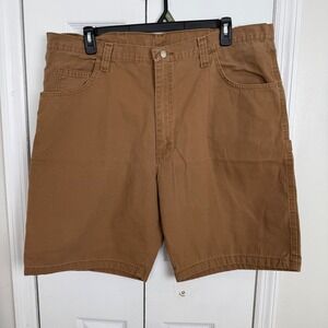 Wrangler Carpenter Shorts 42 Brown Canvas Workwear Gorpcore Utility Skater